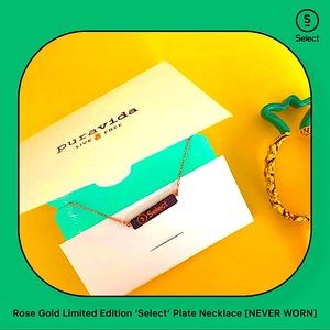 Rose Gold Limited Edition ‘Select’ Plate Necklace [NEVER WORN] 🍁💨